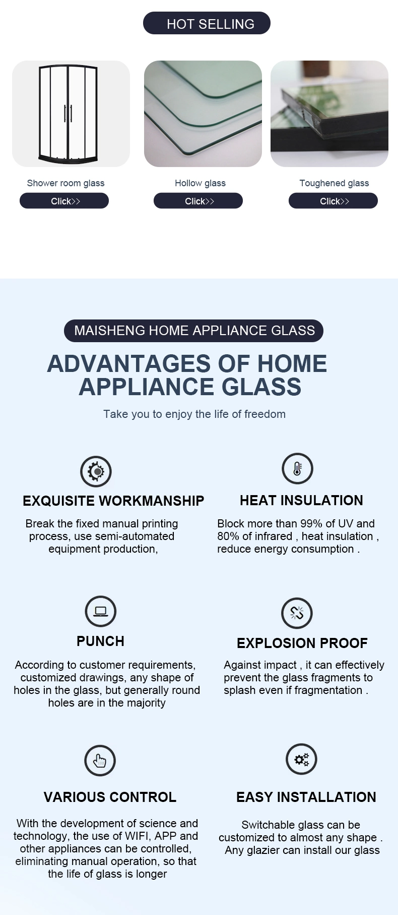 The Most Competitive Building Double Tempered Glass Hollow Insulating Glass Tempered Glass Window