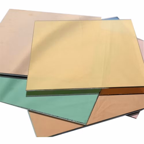 Vidrio flotado de bronce de 4 mm y espejo de plata de bronce para la construcción