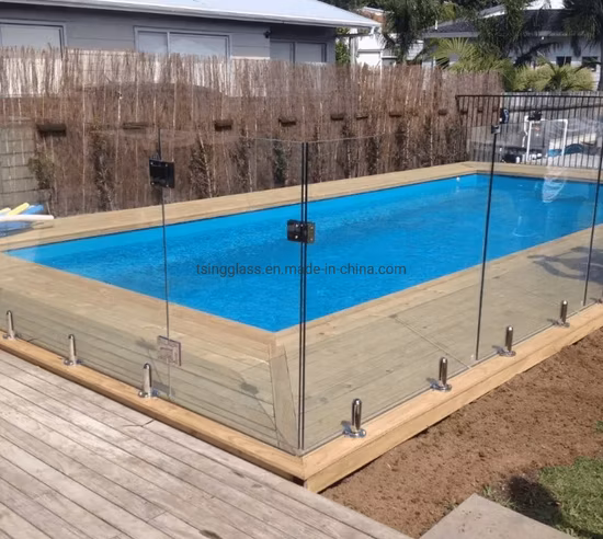 5-12 mm Templado Edificio Laminado Ventana a prueba de balas Reloj convexo Cerca de la piscina Curva Decoración del hogar Lupa Inteligente A prueba de balas Flotador curvo LED Espejo de vidrio